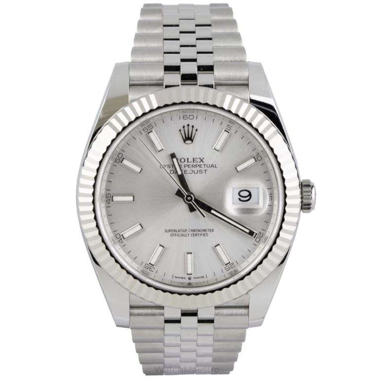 رولكس ديت جست 41 سيلفر فلوتد جوبيلي (1)