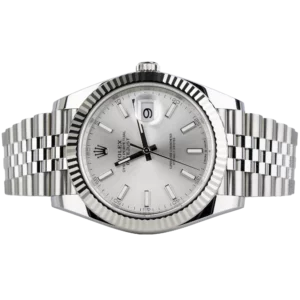 Rolex Datejust 41 Silver Fluted Jubilee (2)