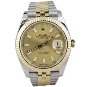Rolex Datejust 41 Two Tone Champagne Dial Fluted Jub (1)