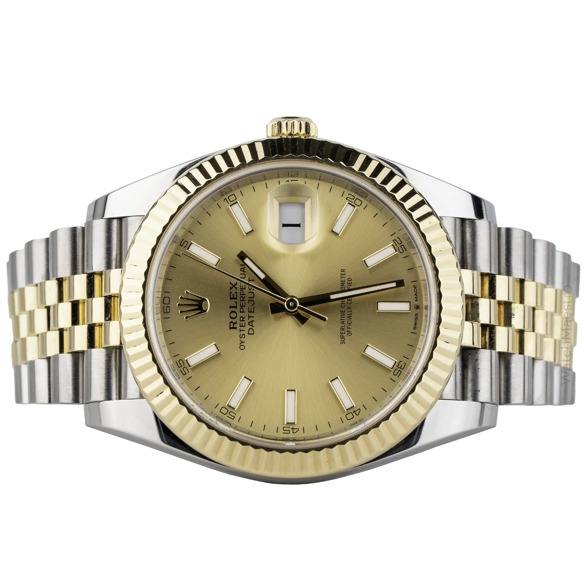 Rolex Datejust 41 Two Tone Champagne Dial Fluted Jub (2)