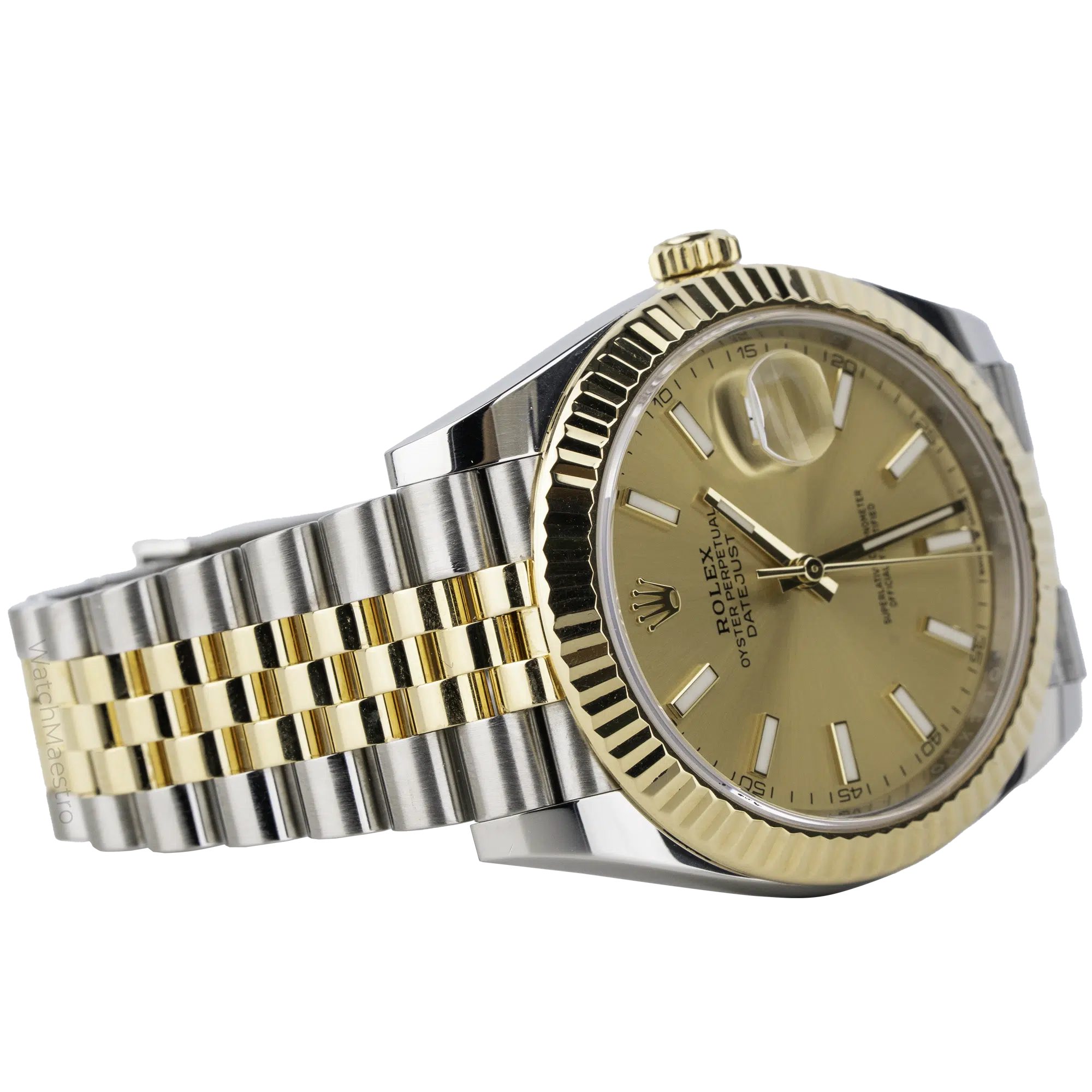 Rolex Datejust 41 Two Tone Champagne Dial Fluted Jub (4)