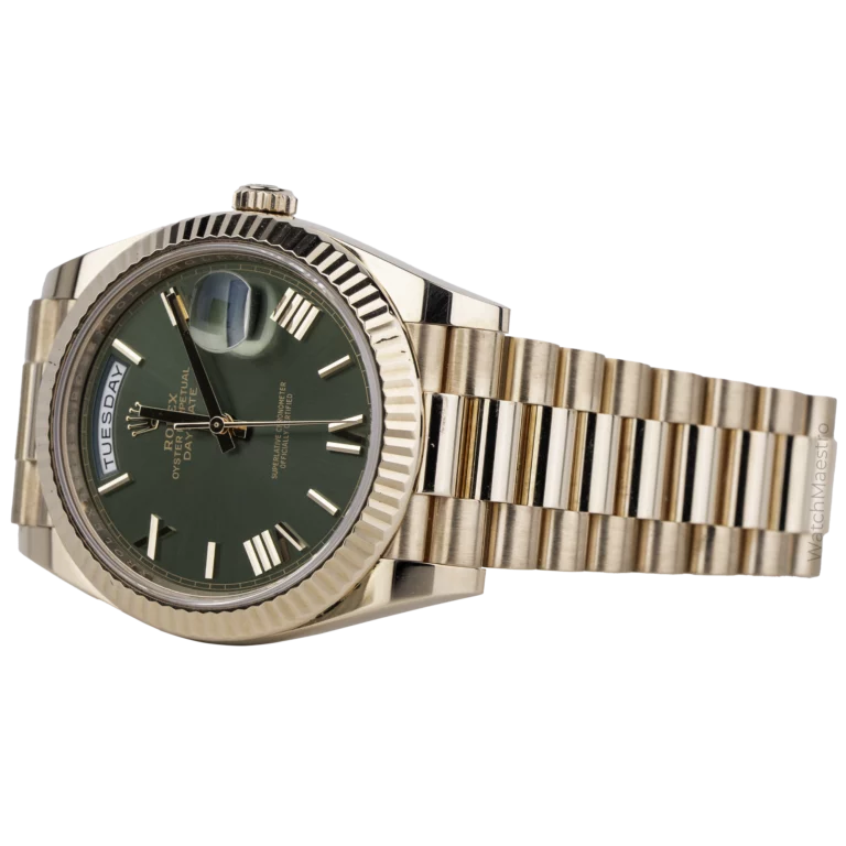 ساعة رولكس داي ديت 40 من الذهب الوردي الزيتوني (3)