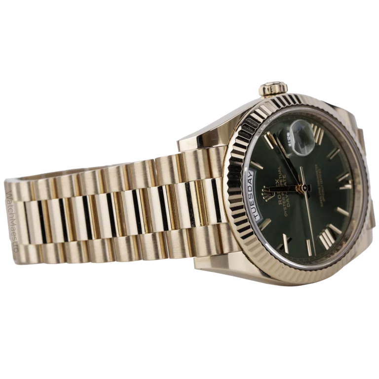 ساعة رولكس داي ديت 40 من الذهب الوردي الزيتوني (4)