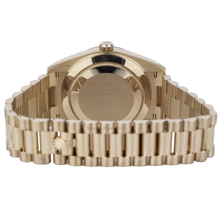 ساعة رولكس داي ديت 40 من الذهب الوردي الزيتوني (6)