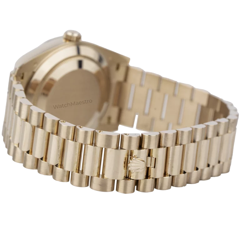 ساعة رولكس داي ديت 40 من الذهب الوردي الزيتوني (8)