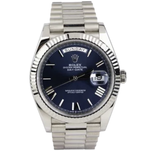 Rolex Day Date White Gold Blue Dial 1