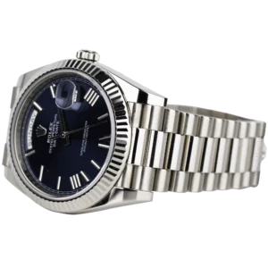 Rolex Day Date White Gold Blue Dial 3