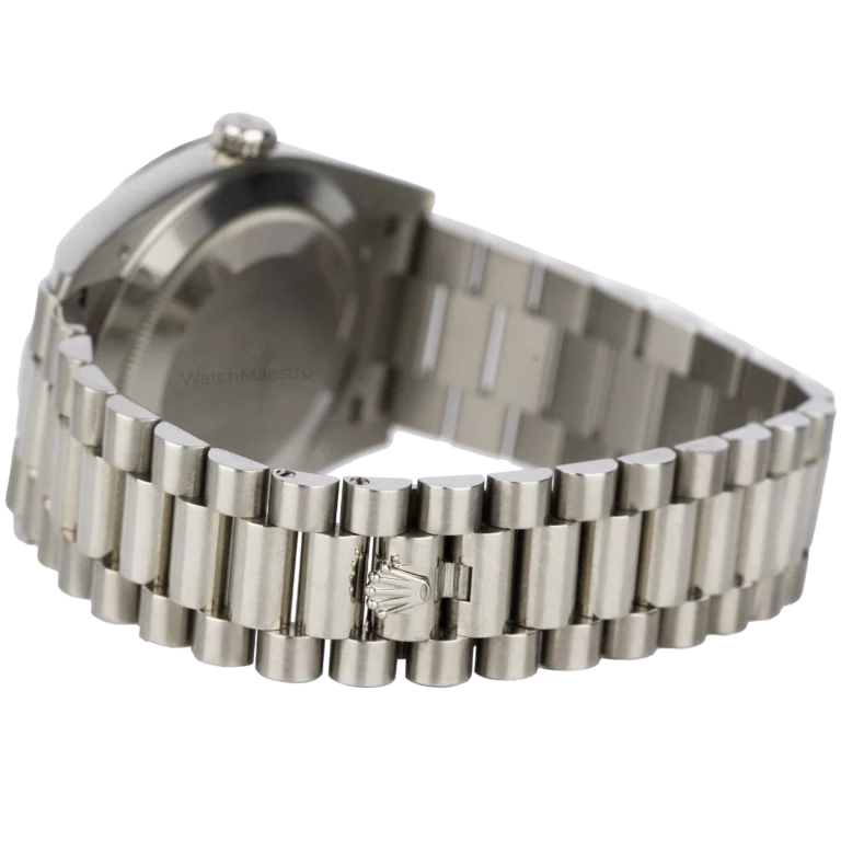 Rolex Day Date White Gold Blue Dial 6