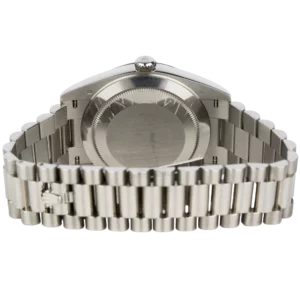 Rolex Day Date White Gold Blue Dial 9