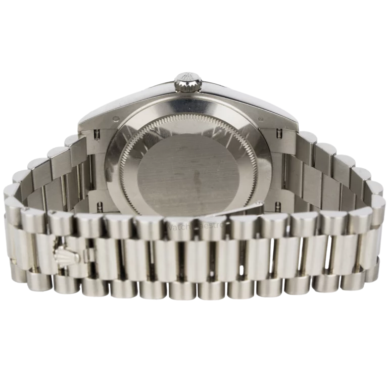 Rolex Day Date White Gold Blue Dial 9