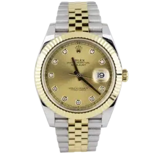 رولكس ديت جست 41 بلونين من الشمبانيا والماس (1)