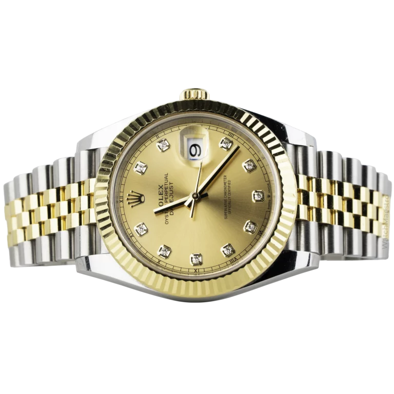 رولكس ديت جست 41 بلونين من الشمبانيا والماس (2)