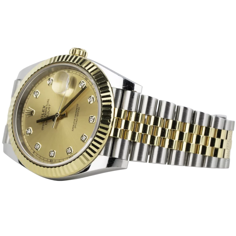 رولكس ديت جست 41 بلونين من الشمبانيا والماس (3)