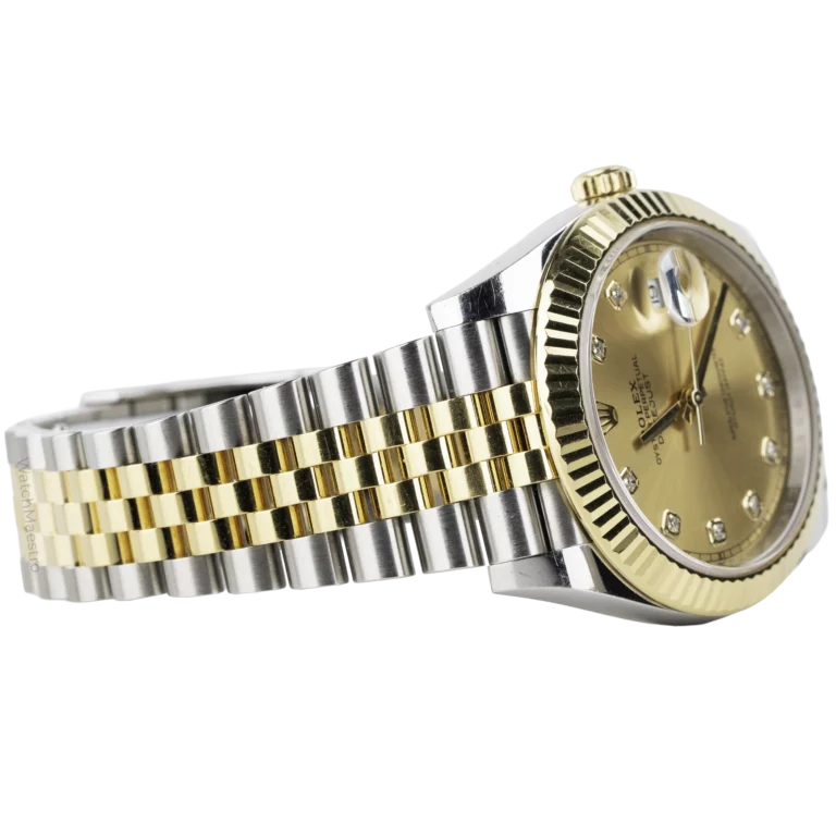 رولكس ديت جست 41 بلونين من الشمبانيا والماس (4)