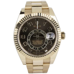 Rolex Sky Dweller Rose Gold Chocolate Old Dial (1)