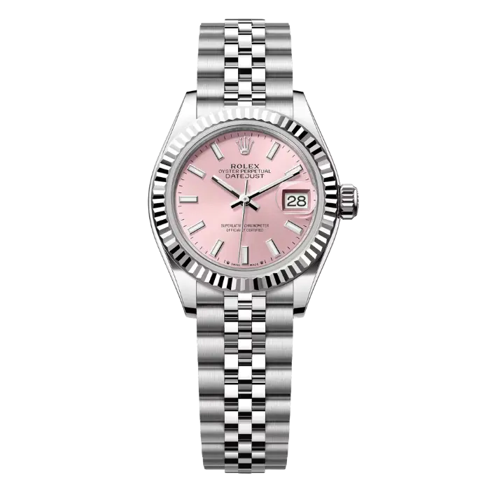 Rolex Datejust 28 Pink Index Fluted Jubilee Product