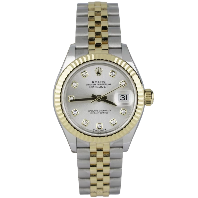 Rolex Datejust 28mm Two Tone Silver Diamond (1)