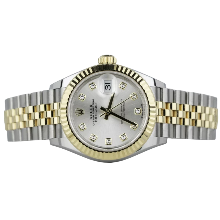 Rolex Datejust 28mm Two Tone Silver Diamond (2)