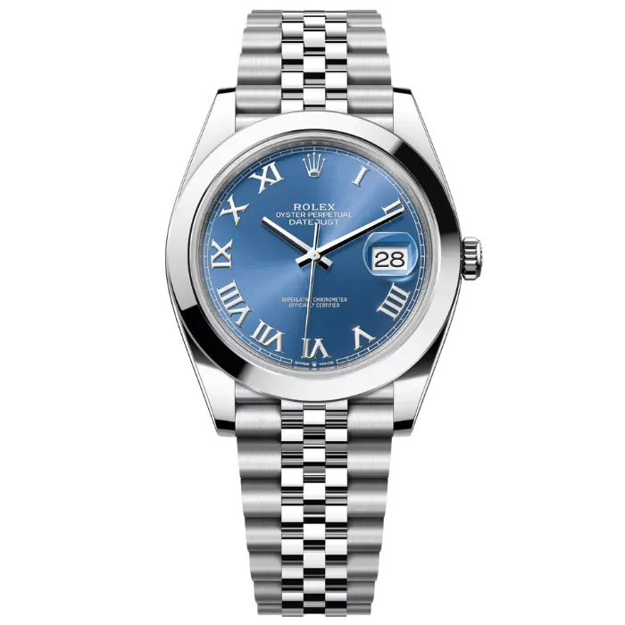 Rolex Datejust 41 Blue Roman Smooth Jubilee