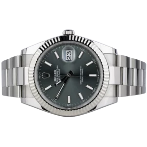 Rolex Datejust 41 Green Fluted Oyster (2)