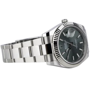 Rolex Datejust 41 Green Fluted Oyster (4)