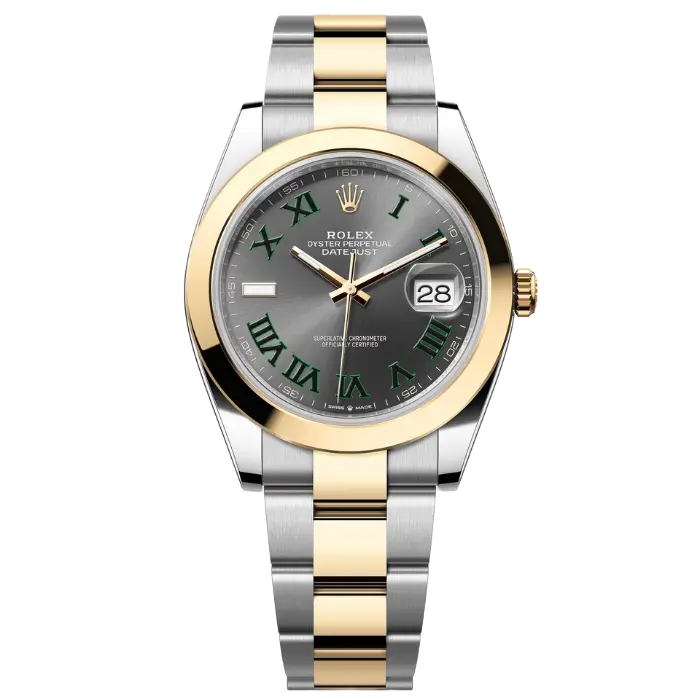 Rolex Datejust 41 Wimbledon Oyster Smooth YG Product