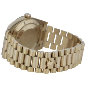 ساعة رولكس داي ديت 40 من الذهب الوردي بمينا الشوكولاتة (8)