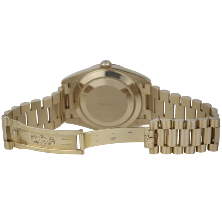 ساعة رولكس داي ديت 40 من الذهب الوردي بمينا الشوكولاتة (9)